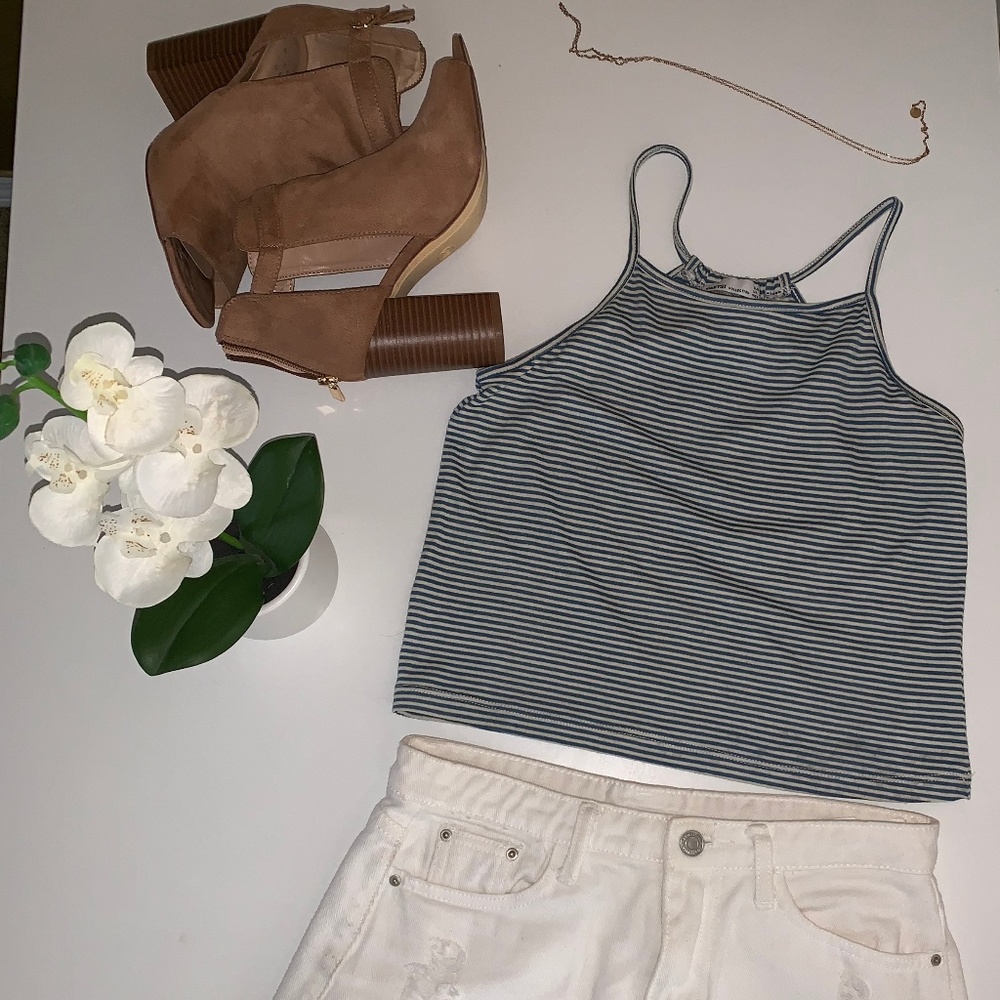 Striped Crop Tank